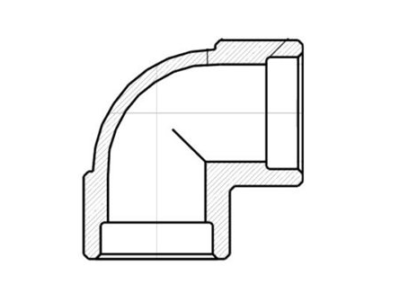 90 degree of socket weld elbow